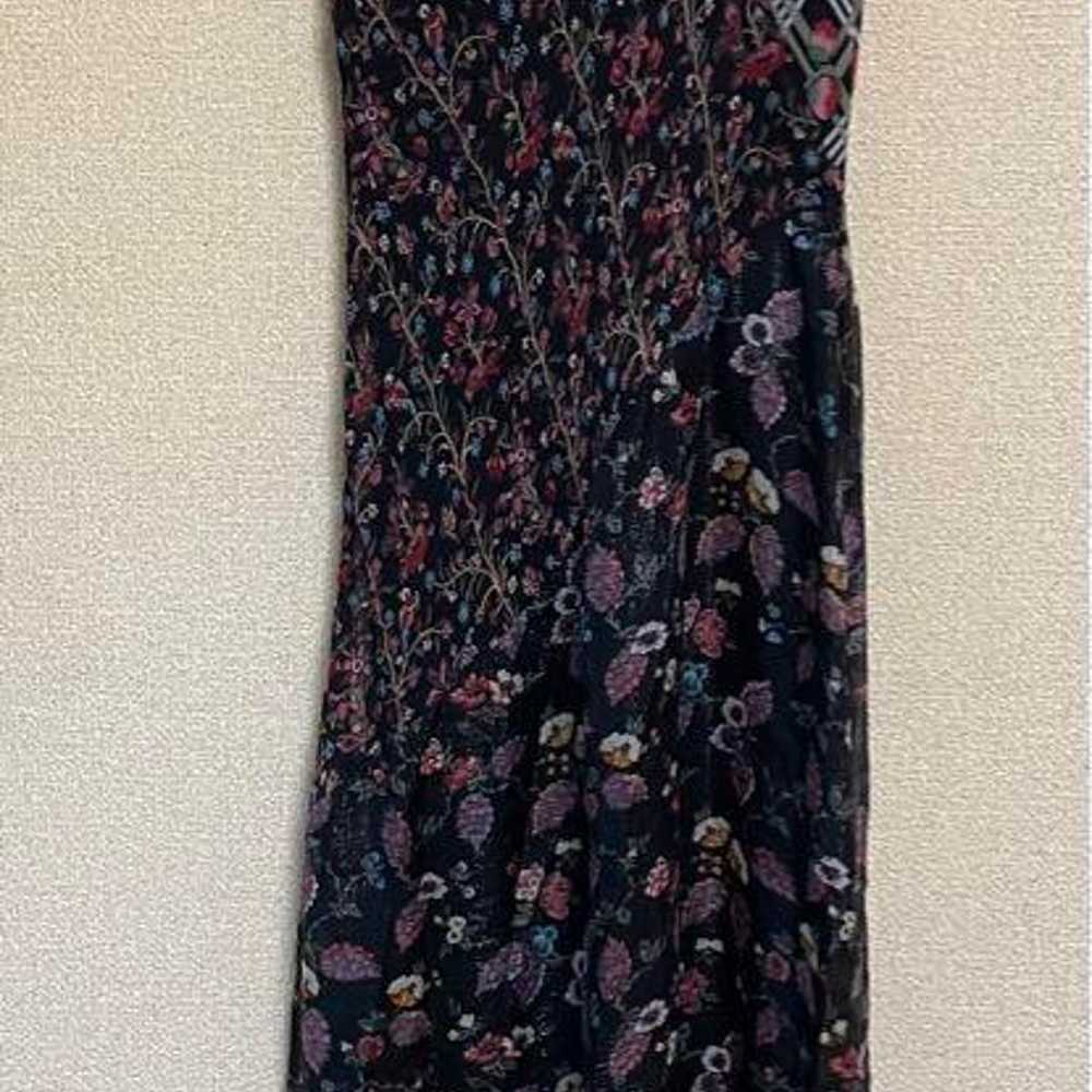 ANNA SUI Silk Floral Sleeveless Long Dress, unuse… - image 3