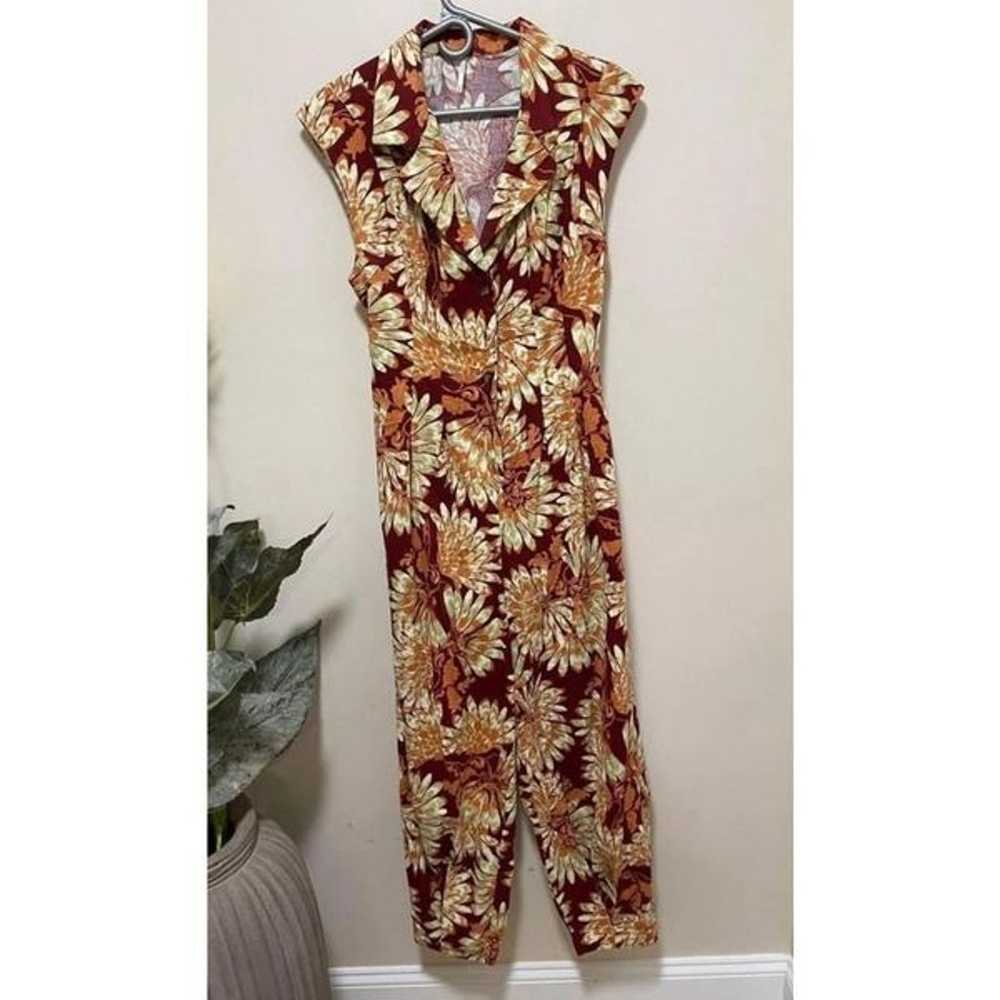 Free People Shasta Printed Cord One Piece Size M - image 3