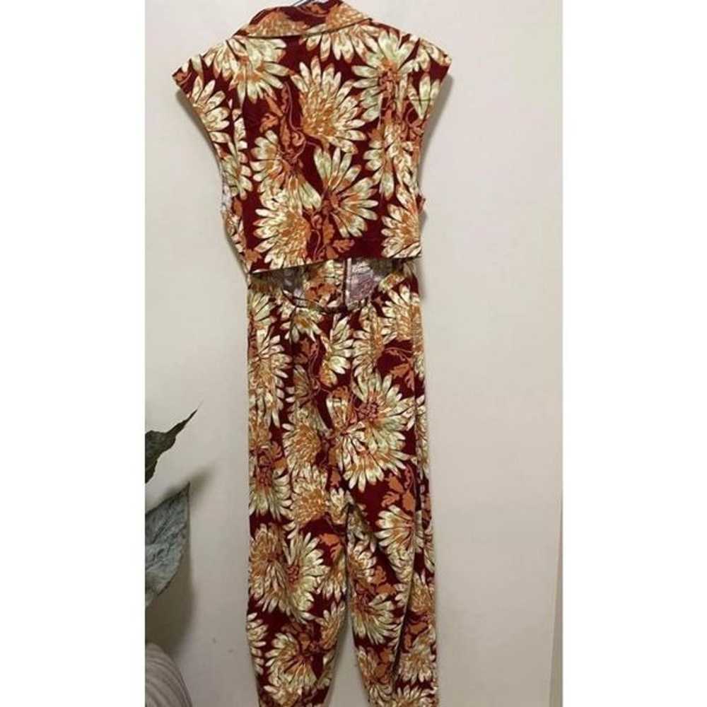 Free People Shasta Printed Cord One Piece Size M - image 5