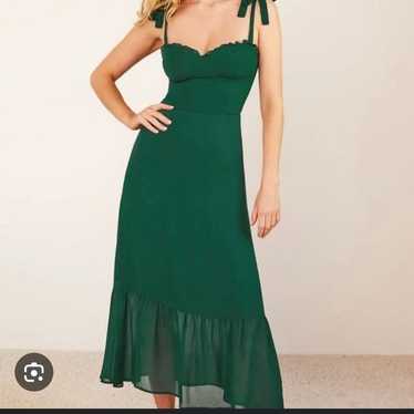 Reformation Nikita Green Midi Dress - image 1