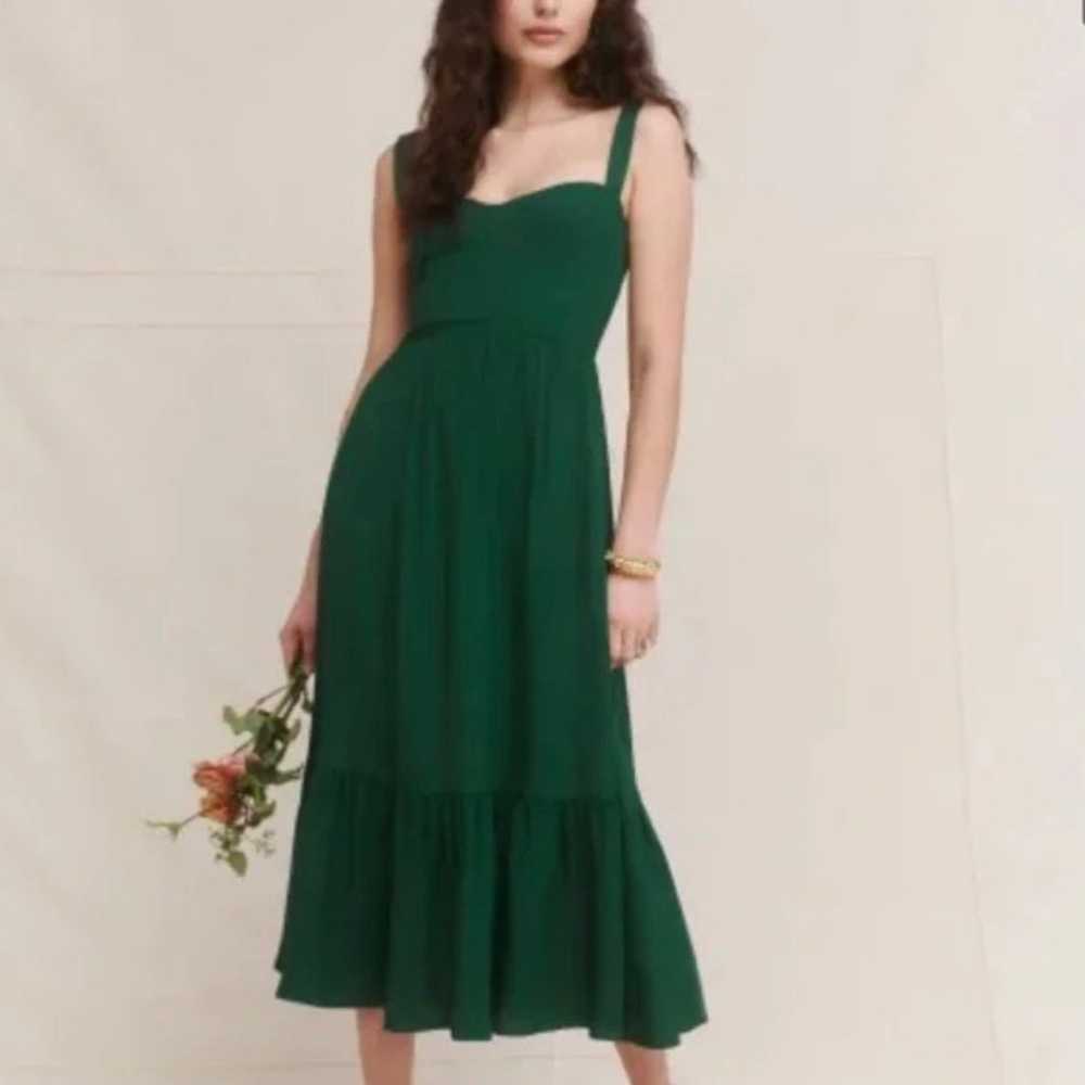 Reformation Nikita Green Midi Dress - image 3