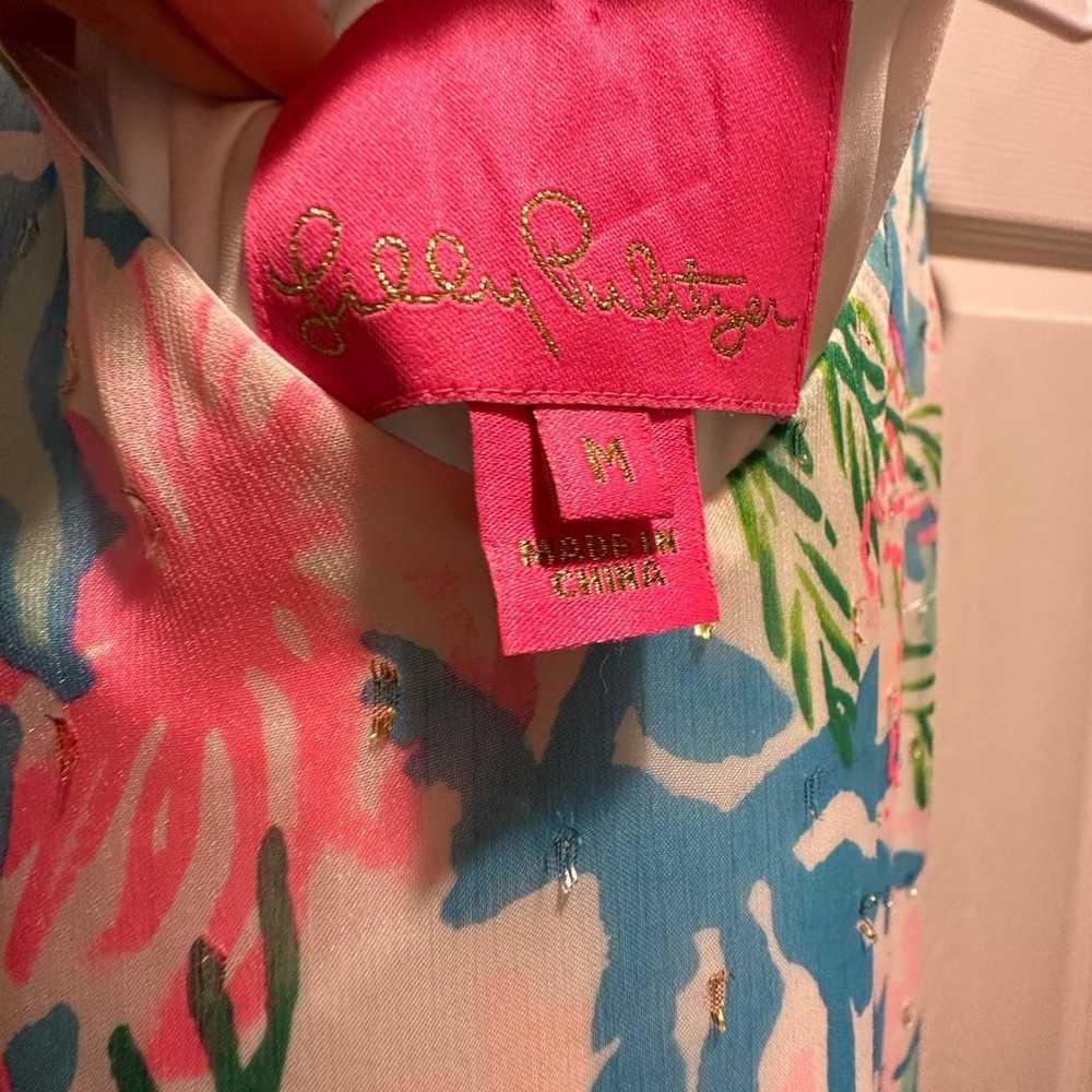 Lilly Pulitzer coral bay maxi dress M - image 11