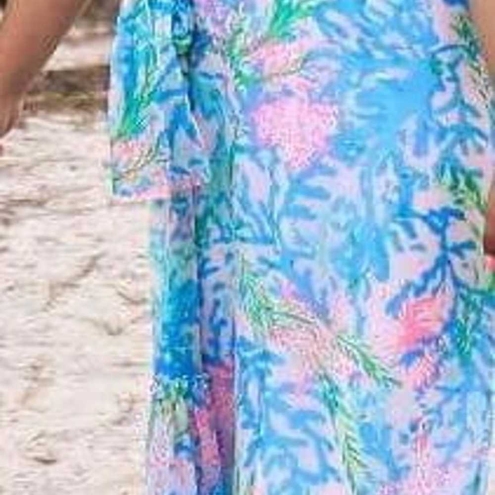 Lilly Pulitzer coral bay maxi dress M - image 3