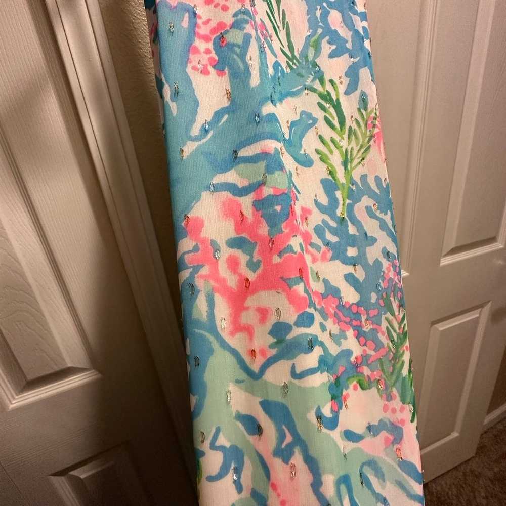 Lilly Pulitzer coral bay maxi dress M - image 4