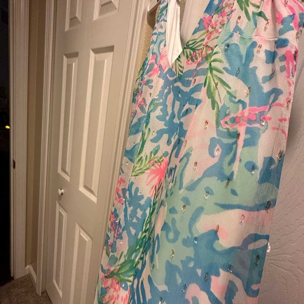 Lilly Pulitzer coral bay maxi dress M - image 6