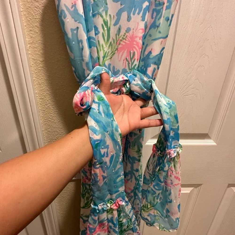 Lilly Pulitzer coral bay maxi dress M - image 7