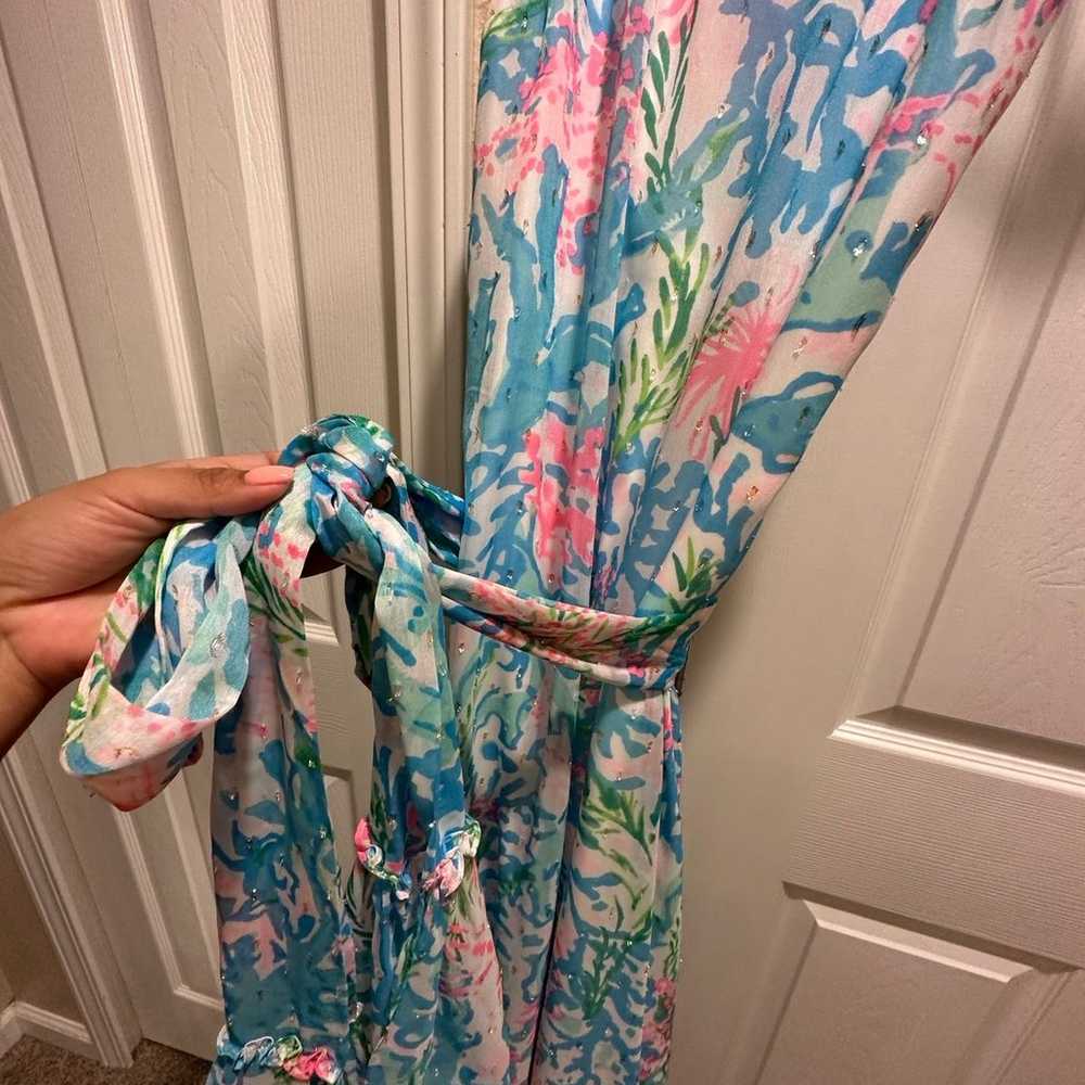 Lilly Pulitzer coral bay maxi dress M - image 8