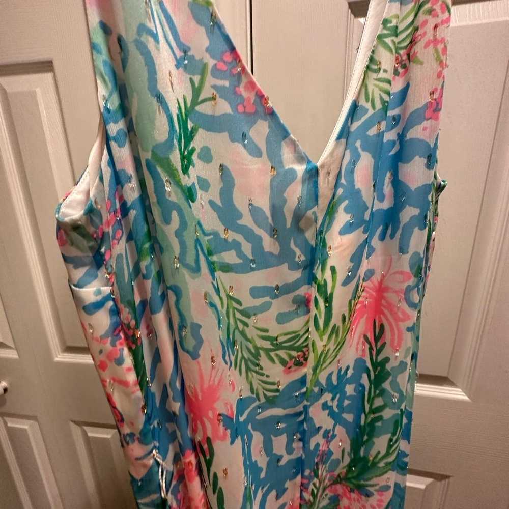 Lilly Pulitzer coral bay maxi dress M - image 9