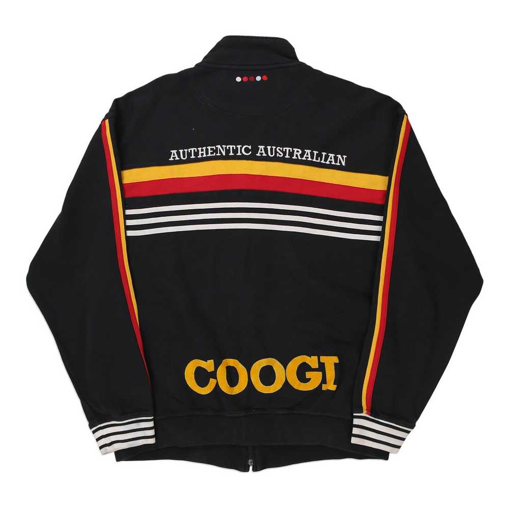 Coogi Striped Zip Up - 3XL Black Cotton Blend - image 2