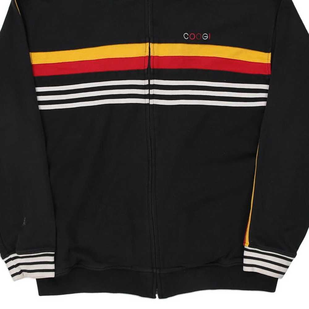 Coogi Striped Zip Up - 3XL Black Cotton Blend - image 6