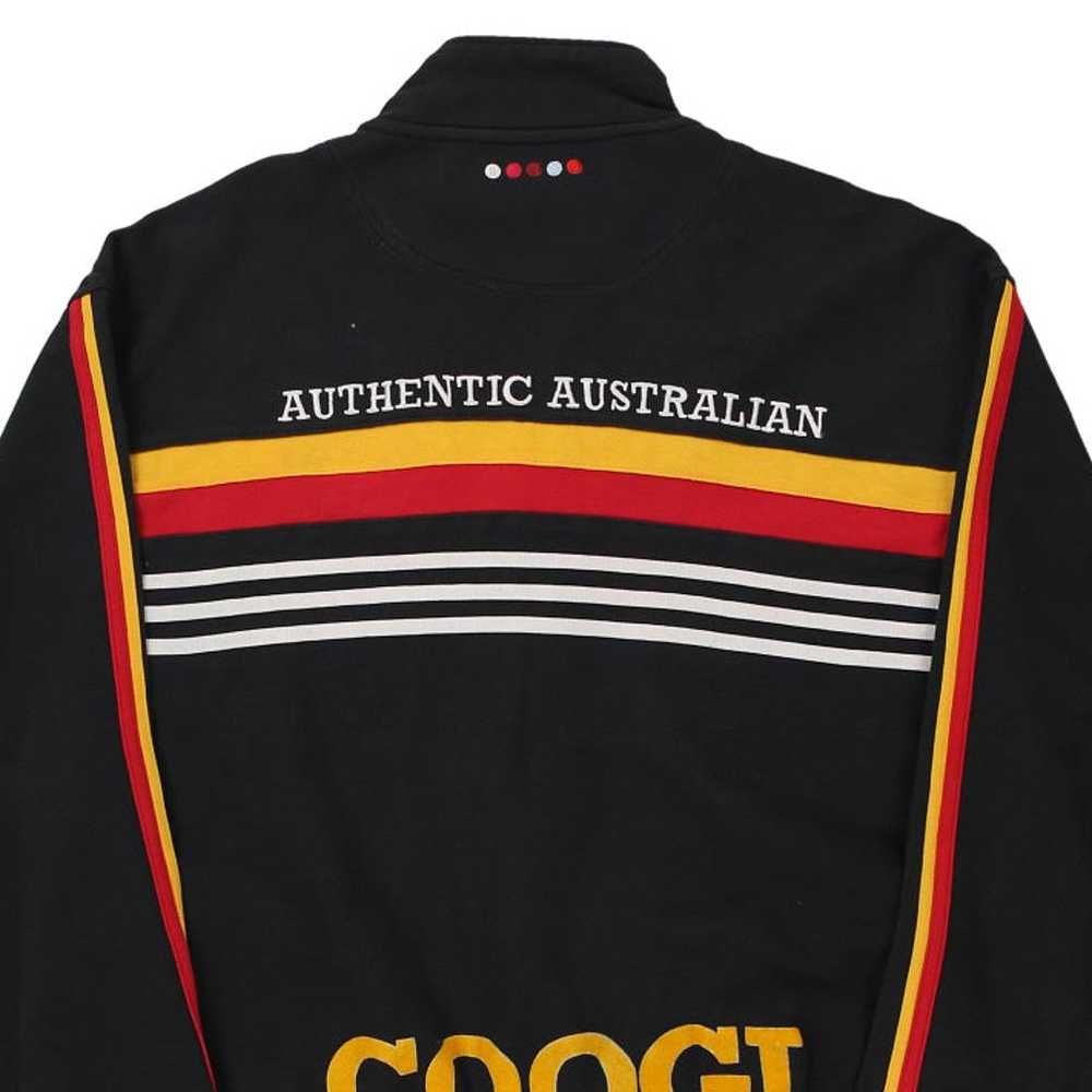 Coogi Striped Zip Up - 3XL Black Cotton Blend - image 7