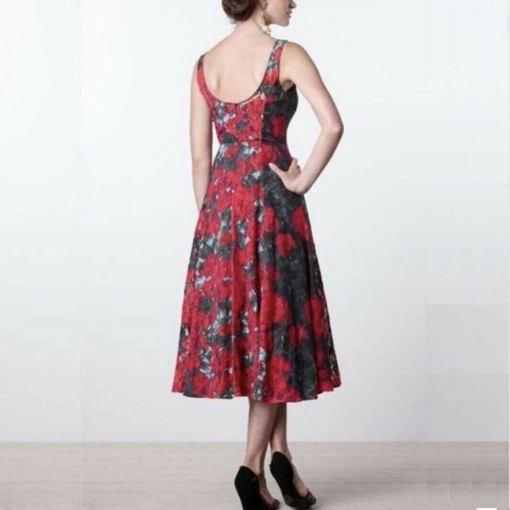 Size 8 EUC Gorgeous Anthropologie Tracy Reese Red… - image 4