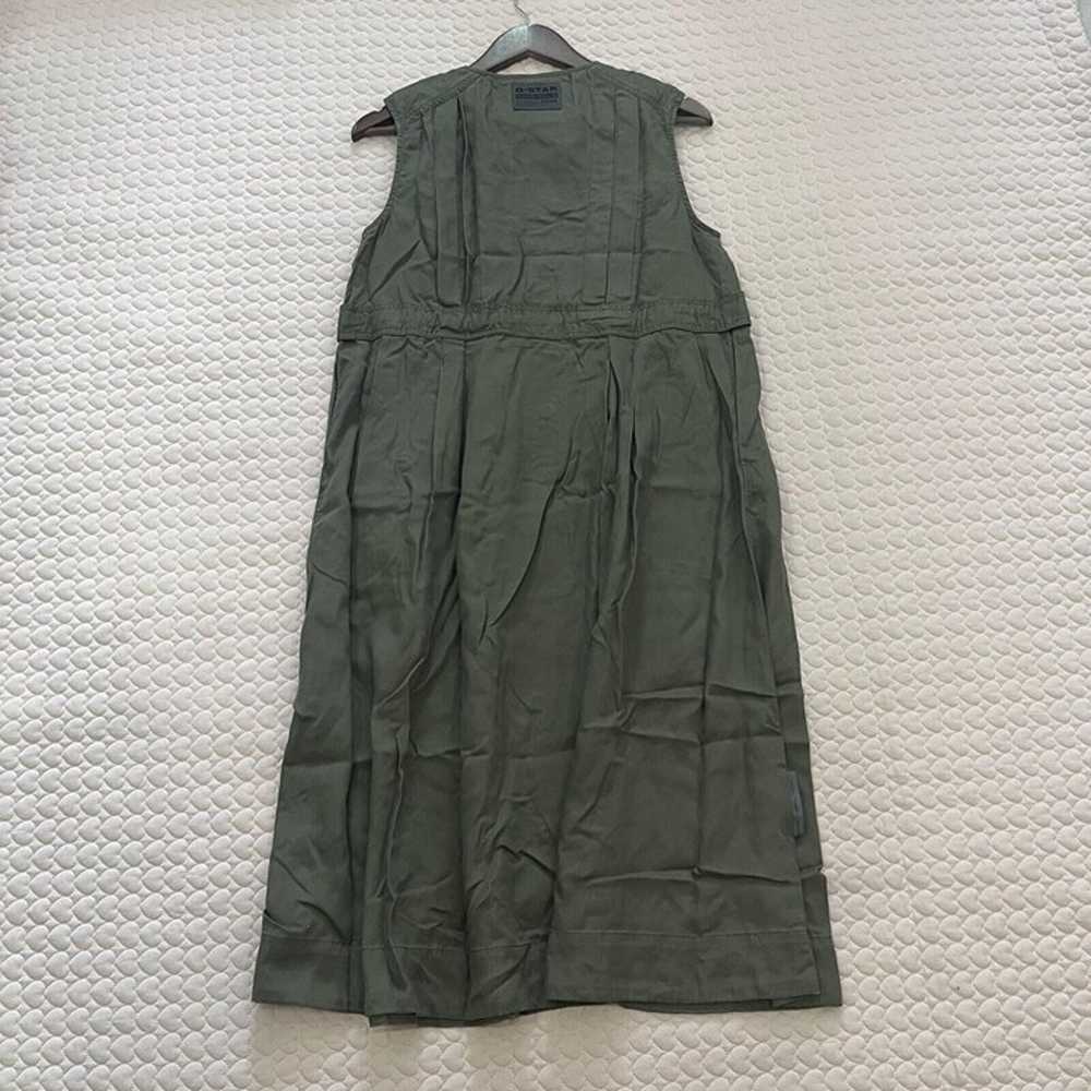 NWOT G-STAR RAW Women's Green Midi Dresses Size L - image 9