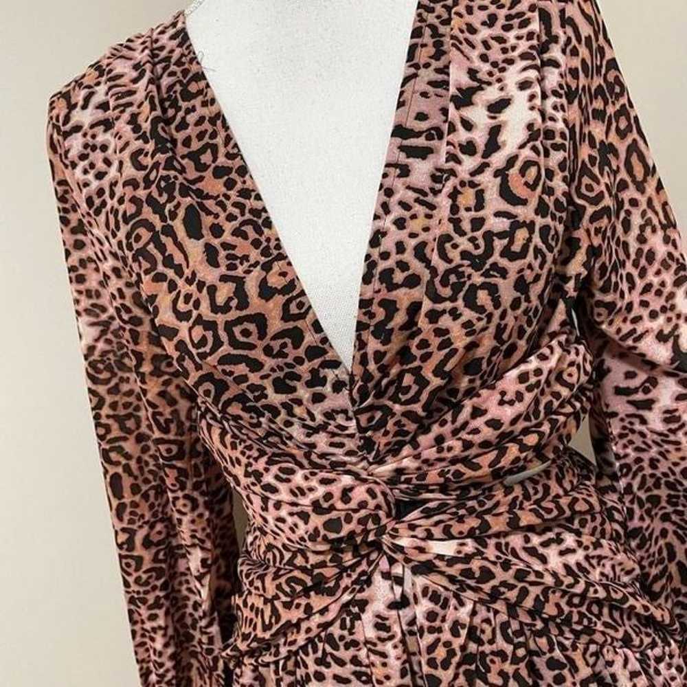 Anthropologie Ranna Gill Leopard print cut out Dr… - image 7