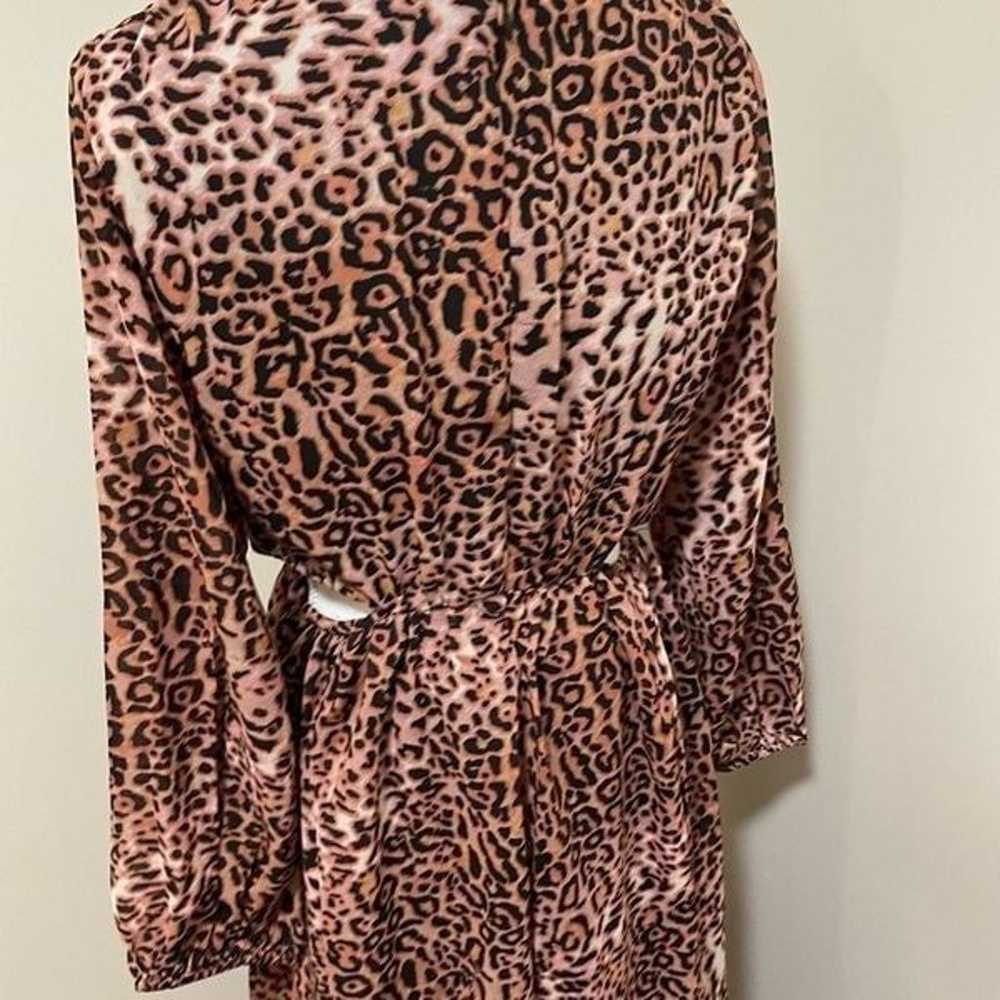 Anthropologie Ranna Gill Leopard print cut out Dr… - image 9