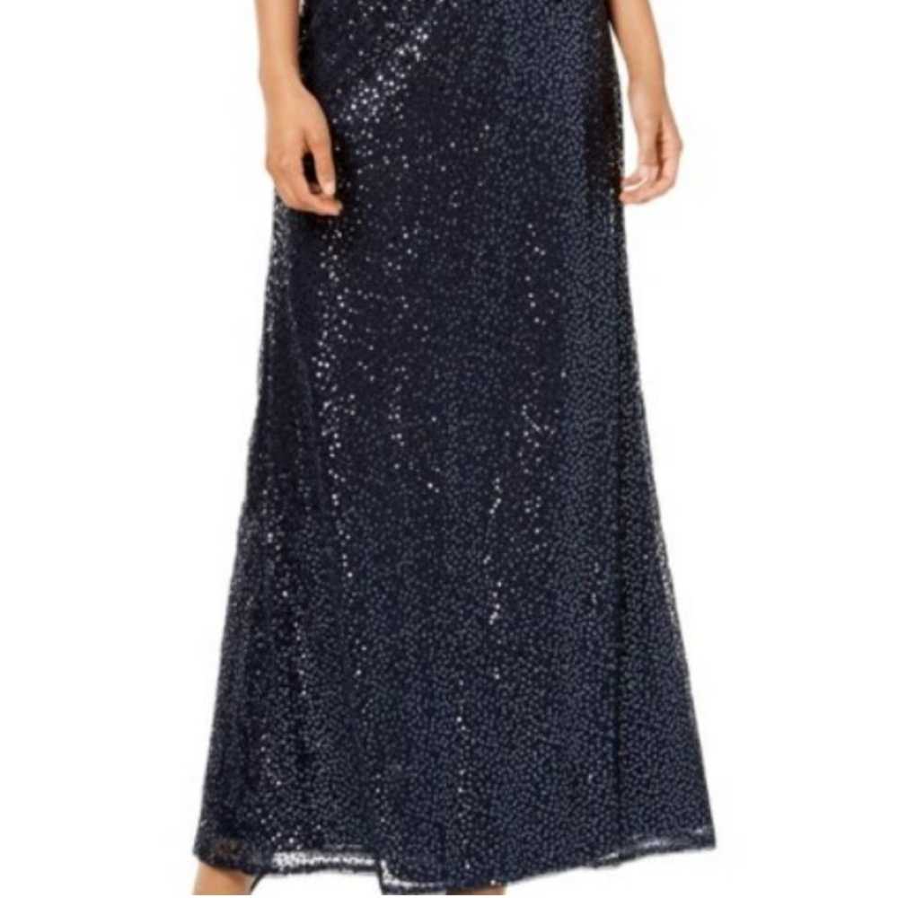 NWOT Adriana Papell Sequin Off The Shoulder Maxi … - image 3