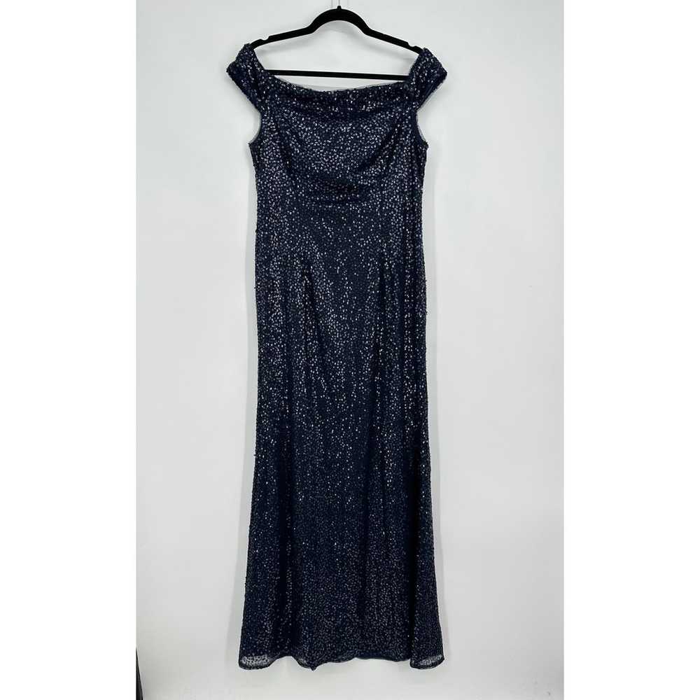 NWOT Adriana Papell Sequin Off The Shoulder Maxi … - image 4