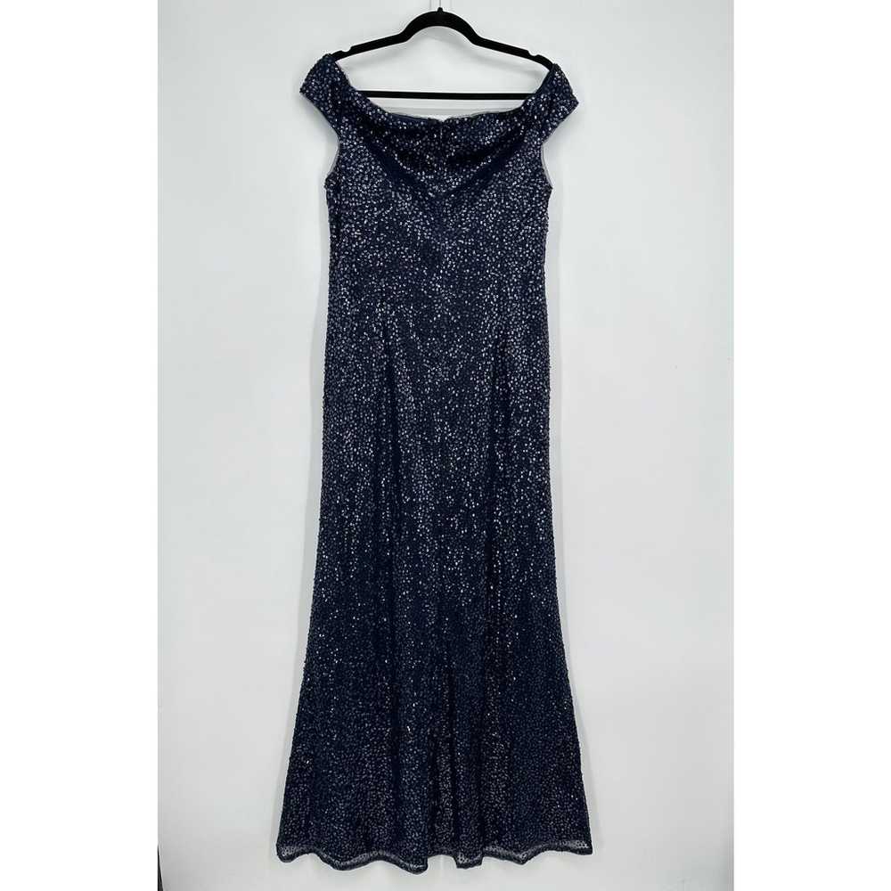 NWOT Adriana Papell Sequin Off The Shoulder Maxi … - image 8