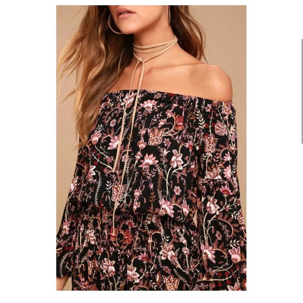 FREE PEOPLE PAISLEY FLORAL ROMPER LARGE - image 5