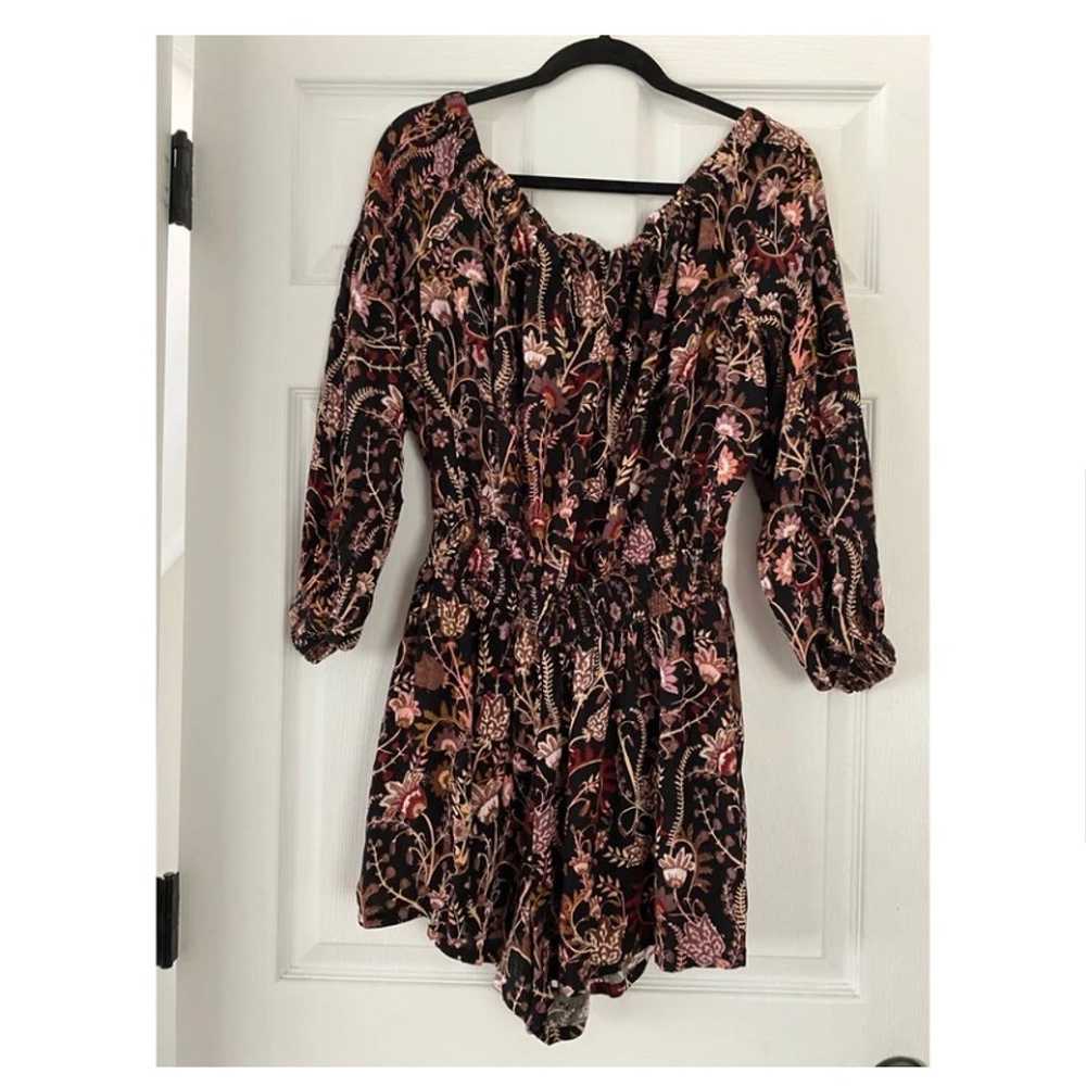 FREE PEOPLE PAISLEY FLORAL ROMPER LARGE - image 7