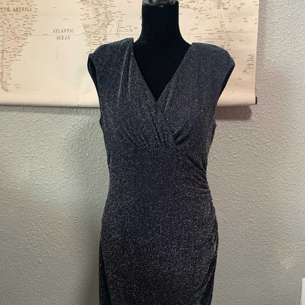 RALPH LAUREN BLACK SLEEVELESS DRESS SIZE 14 - image 2