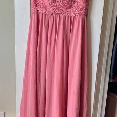 Pink elegant prom dress - image 1