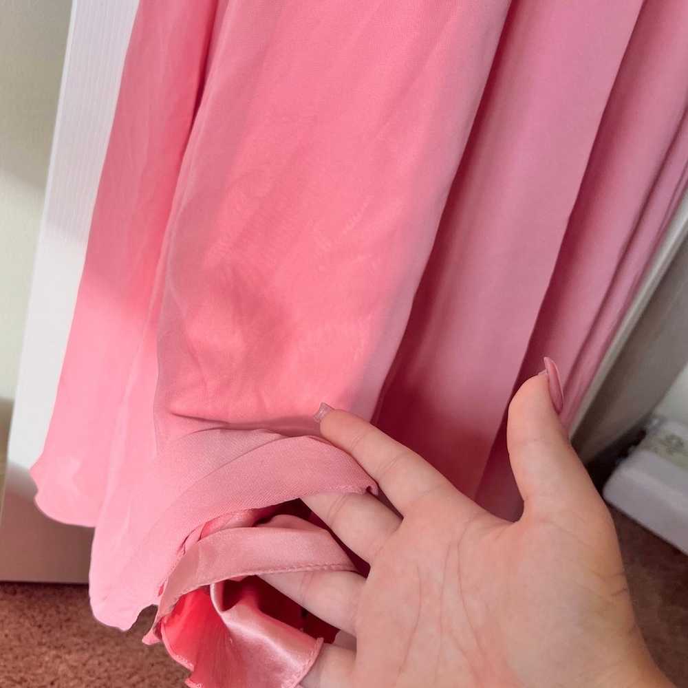 Pink elegant prom dress - image 4