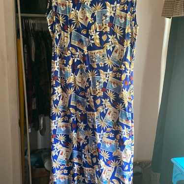 Disney Store mikey luau  Dress sz L RARE - image 1