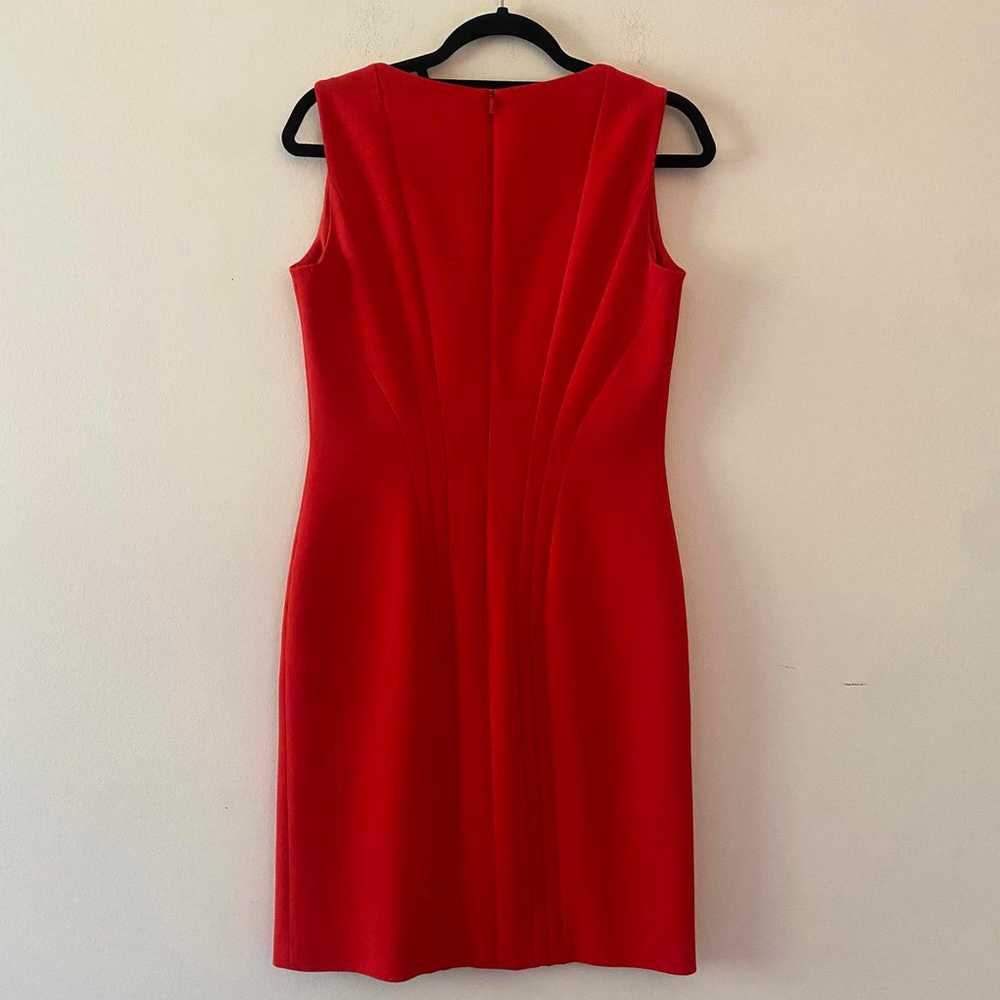 BOSS HUGO BOSS red sleeveless shift dress - image 6