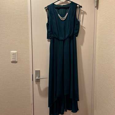 Party dress, wedding, one-piece, green, long, exce