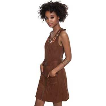 Her Universe Star Wars Solo Brown Suede Zipper Dr… - image 1