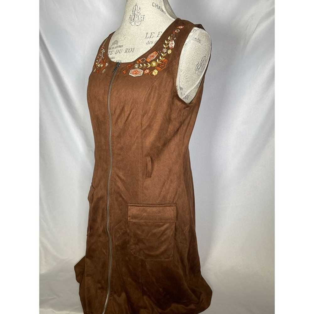 Her Universe Star Wars Solo Brown Suede Zipper Dr… - image 7