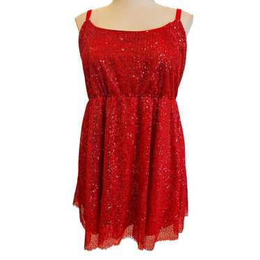 Torrid Burgundy Mini Sequins Skater Dress NWT hotsell