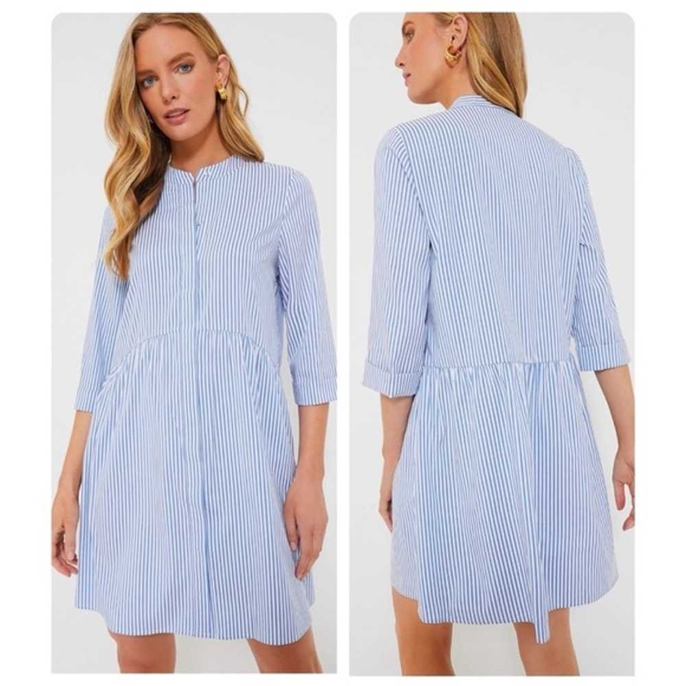 TUCKERNUCK Blue Stripe Royal Shirt Dress Size XXL - image 11