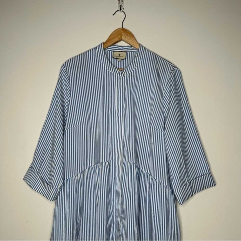 TUCKERNUCK Blue Stripe Royal Shirt Dress Size XXL - image 4