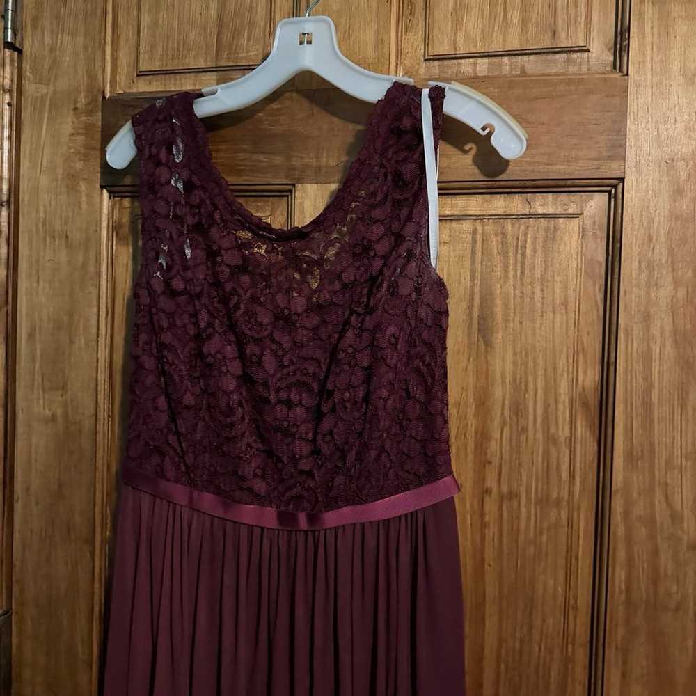 Burgundy formal dress - image 1