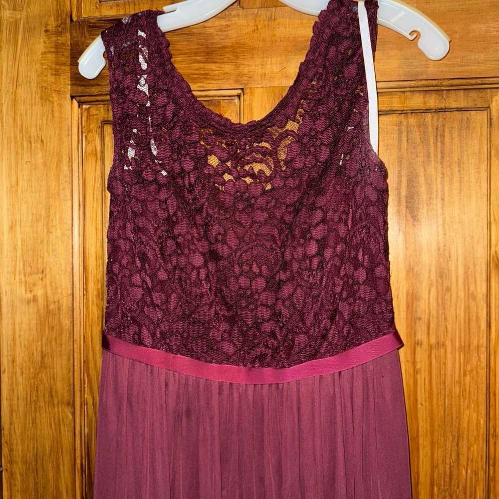 Burgundy formal dress - image 2