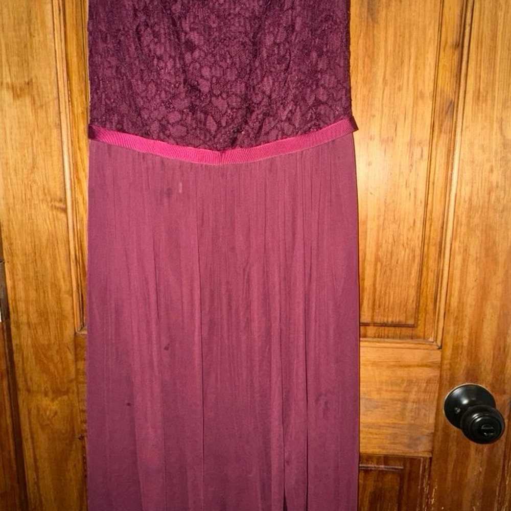 Burgundy formal dress - image 3