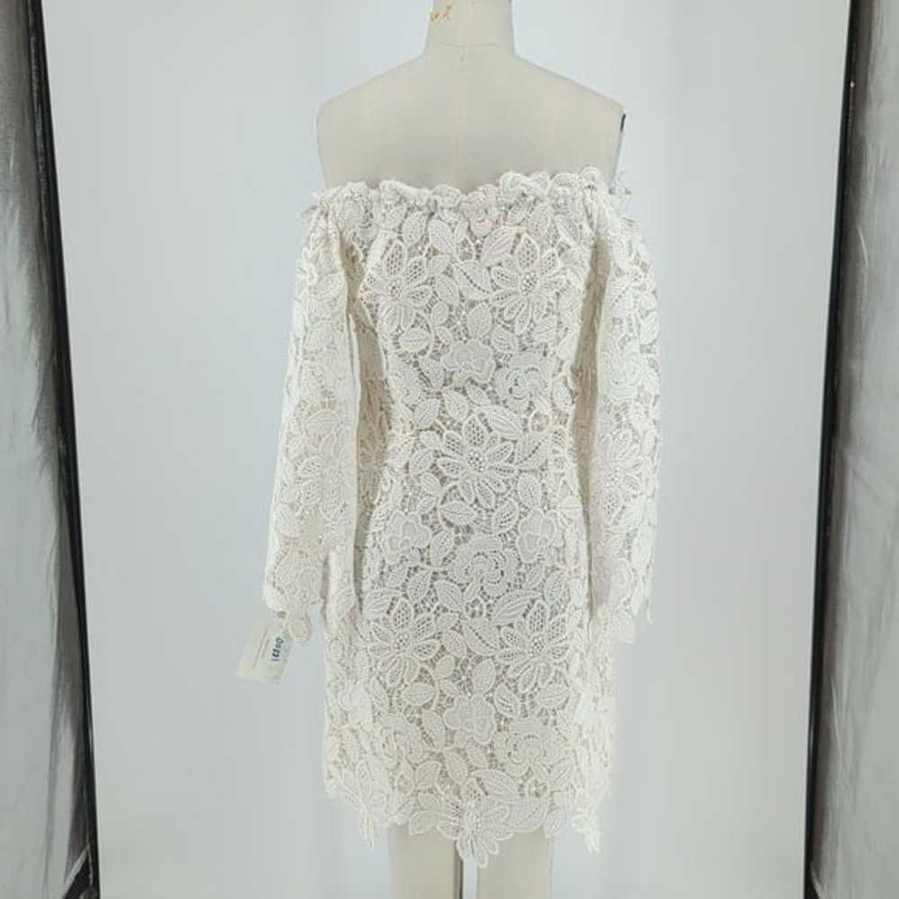 Free People Off Shoulder Crochet Lace Dress White… - image 2