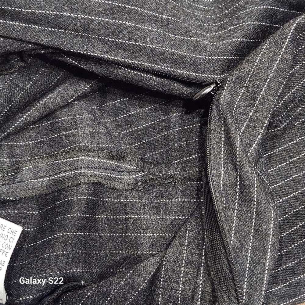 Versace Jeans Couture Vtg Pinstripe Wool Blend Lo… - image 7