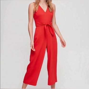 Aritzia Wilfred Ecoulement Jumpsuit in Red Size 6