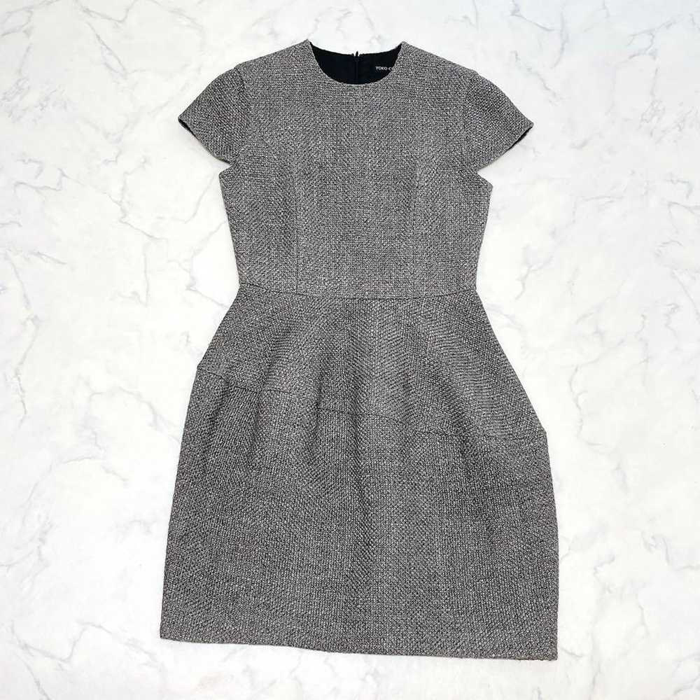 【Excellent Condition】 YOKOCHAN Tweed Balloon Dres… - image 1