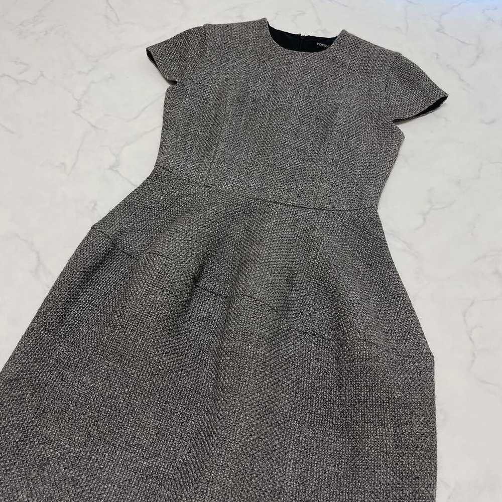 【Excellent Condition】 YOKOCHAN Tweed Balloon Dres… - image 2