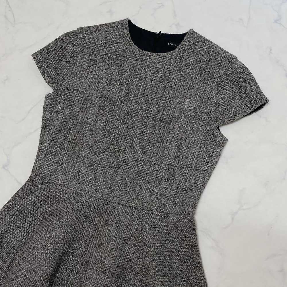 【Excellent Condition】 YOKOCHAN Tweed Balloon Dres… - image 3