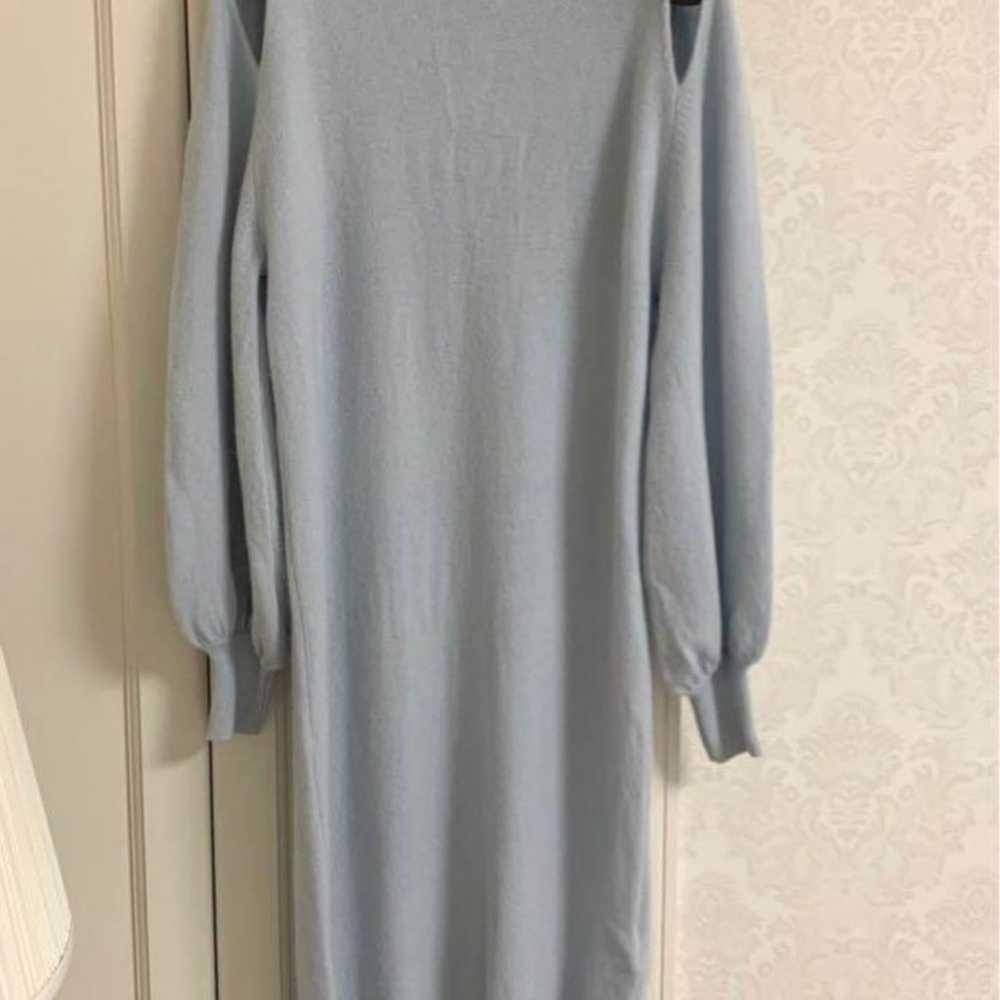 Selford Cashmere Knit Dress Blue Size 36 Worn by … - image 3