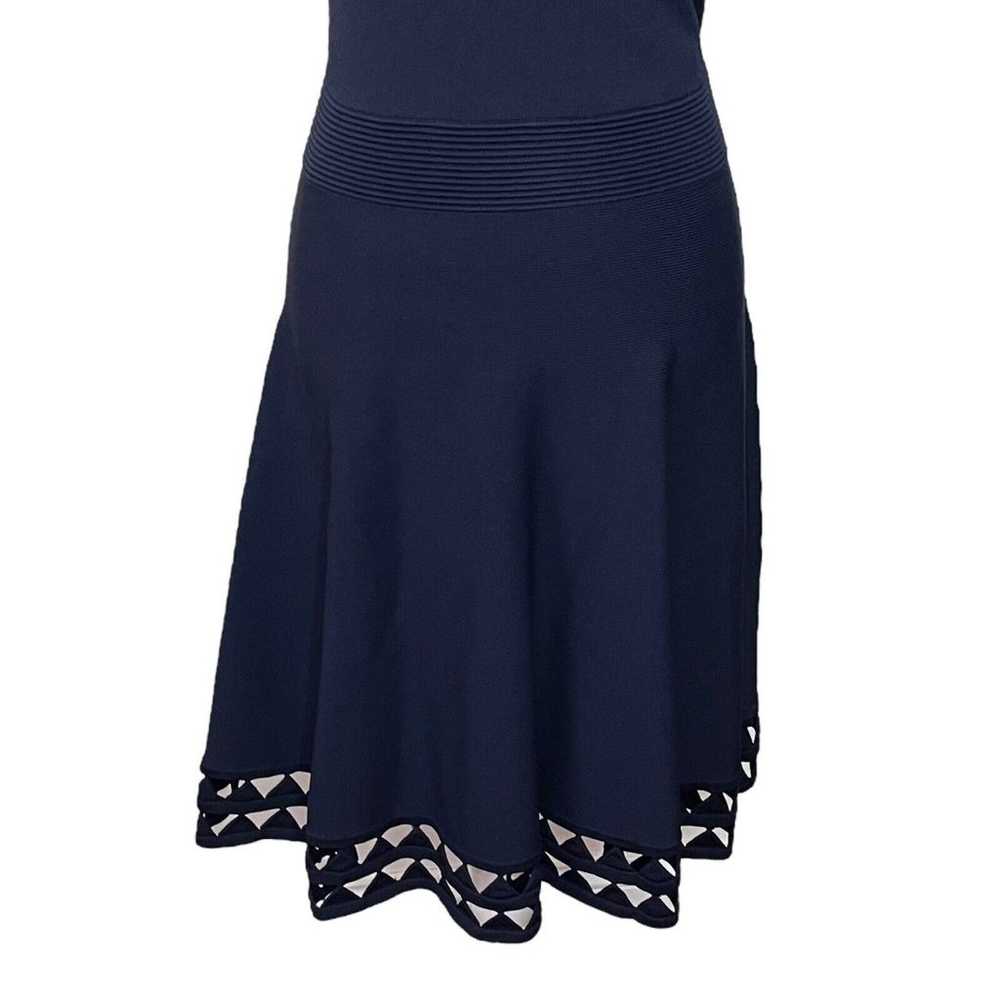 TED BAKER Navy Blue Kathryn Cutout Stretch Knit S… - image 3