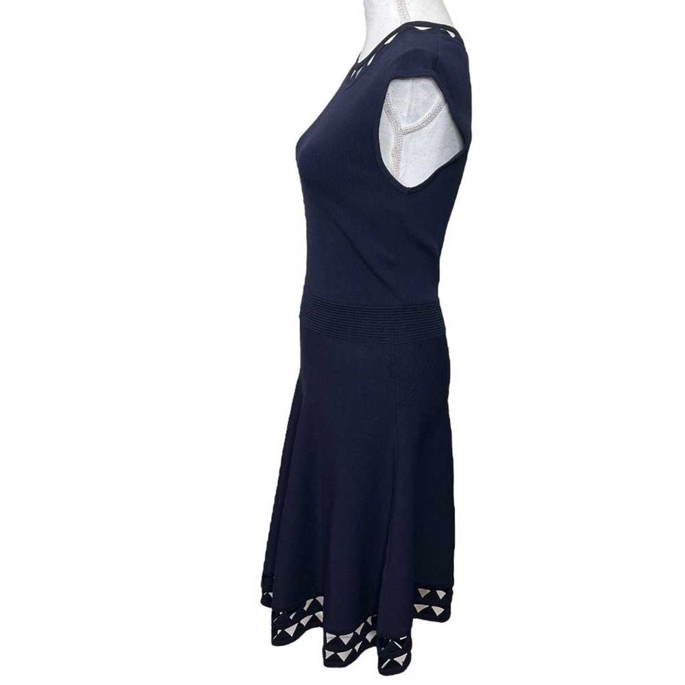 TED BAKER Navy Blue Kathryn Cutout Stretch Knit S… - image 4