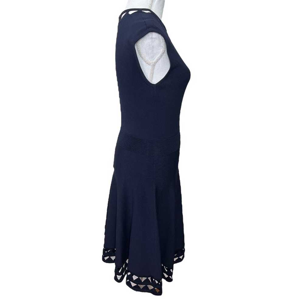 TED BAKER Navy Blue Kathryn Cutout Stretch Knit S… - image 5