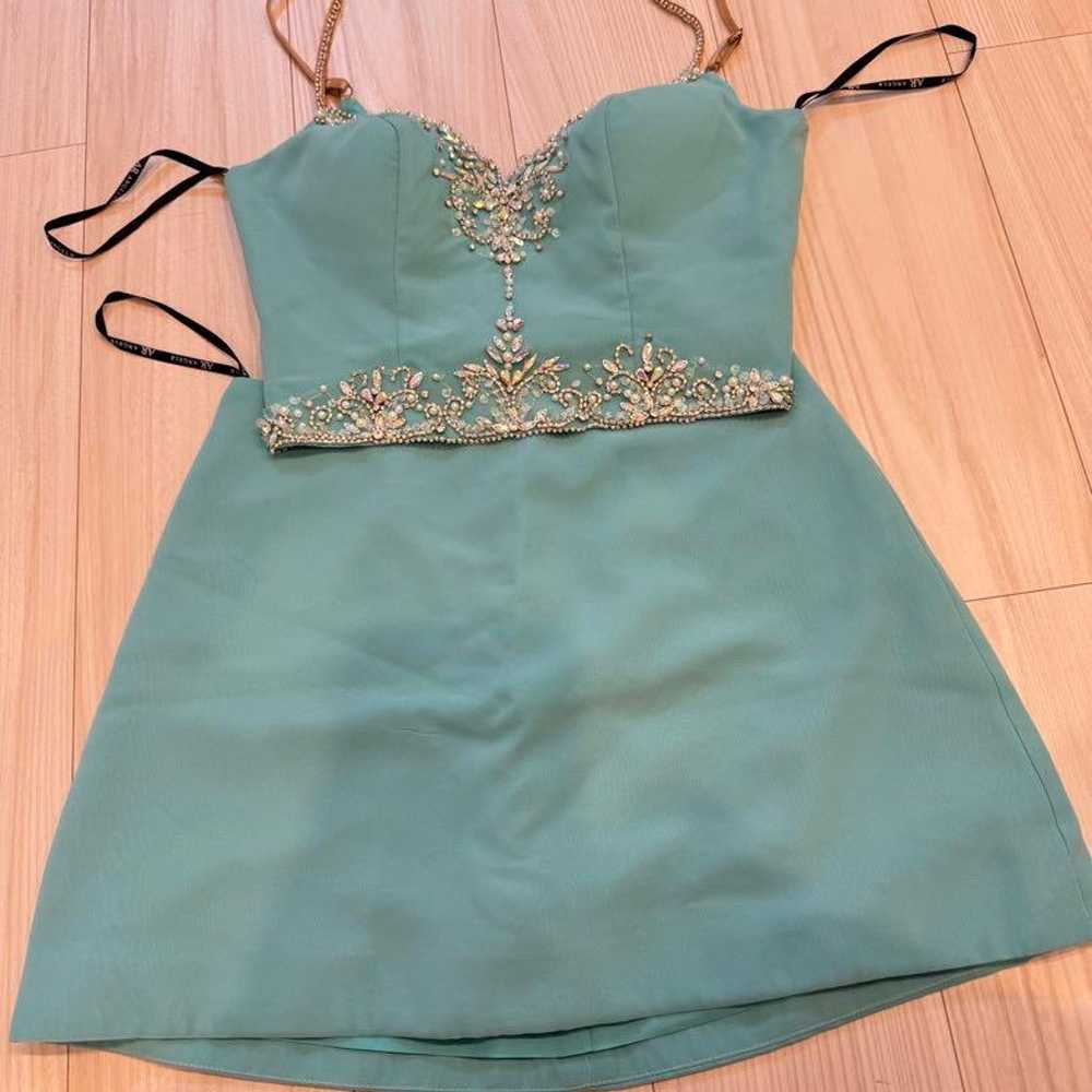 ANGELR Mint Green Slip Dress M - image 3