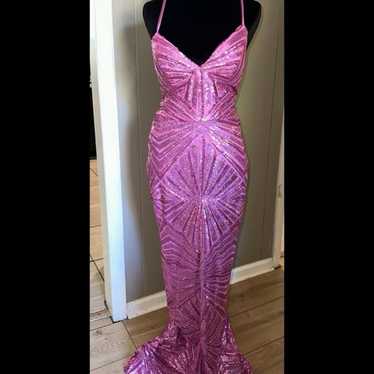 Pink Sparkly Prom Dress